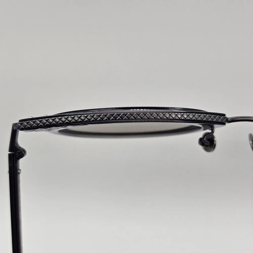 BOTTEGA VENETA SUNGLASSES BV 0063S 004 BLACK/GRAY AUTHENTIC 0063